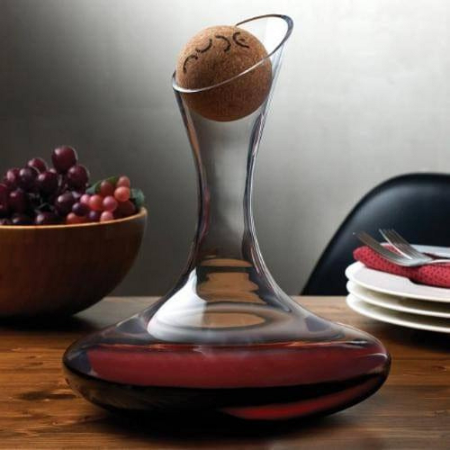 Oxygen Wine Carafe with Cork Stopper 1750ml