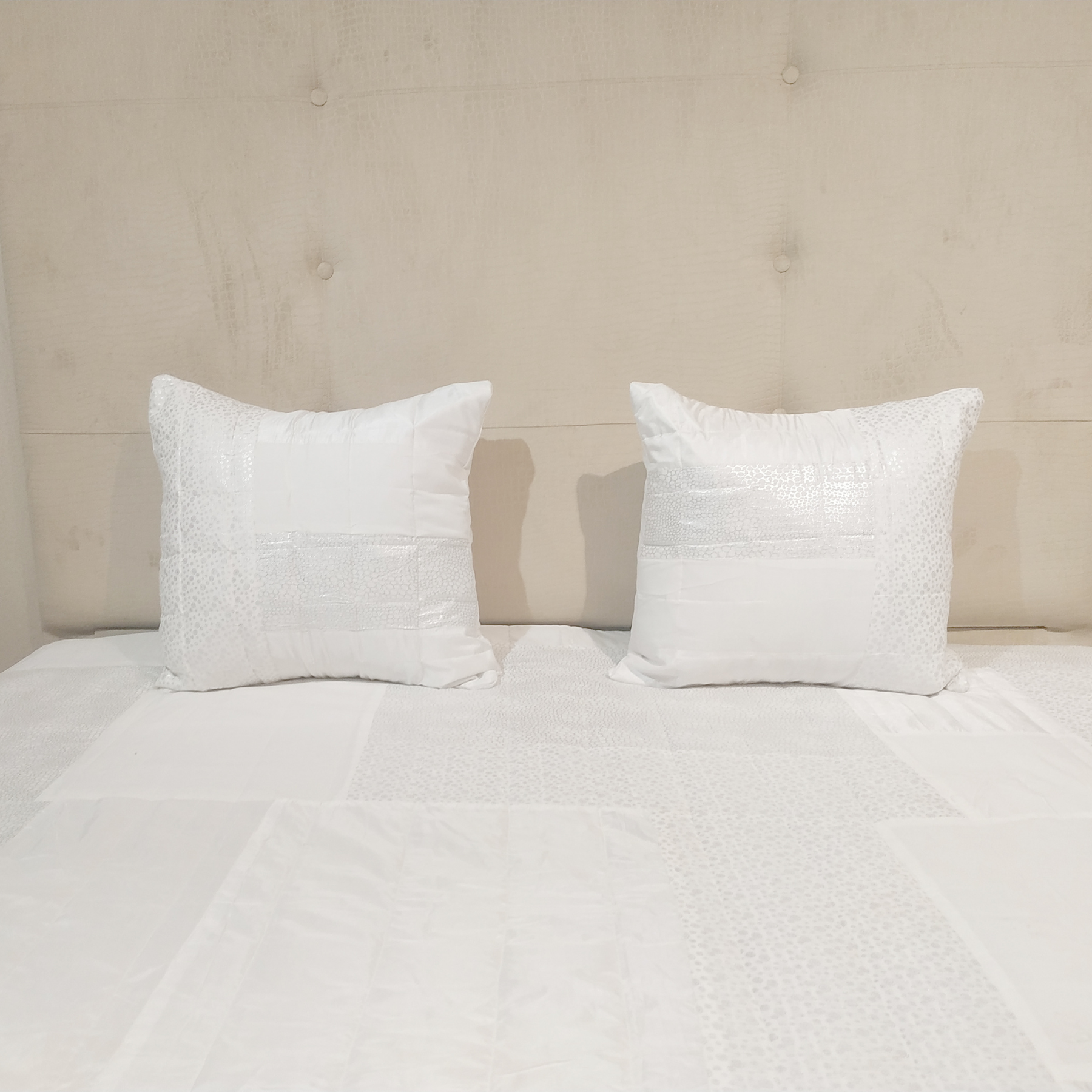 The LuxeLife Silk Solid Bedcover