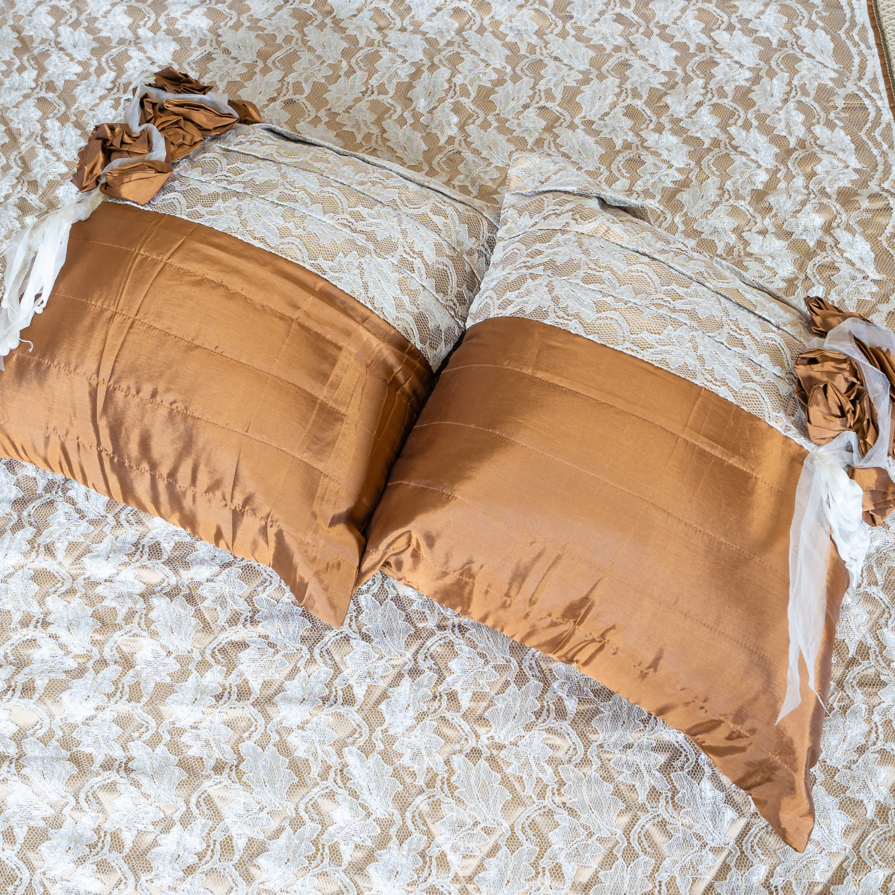 The LuxeLife Chantilly Lace Bedcover