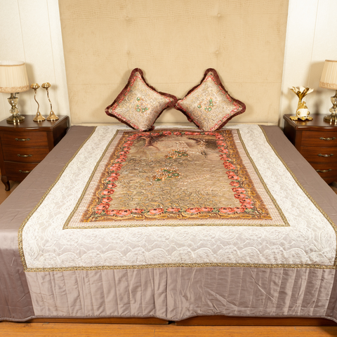 The LuxeLife Silk Bedcover