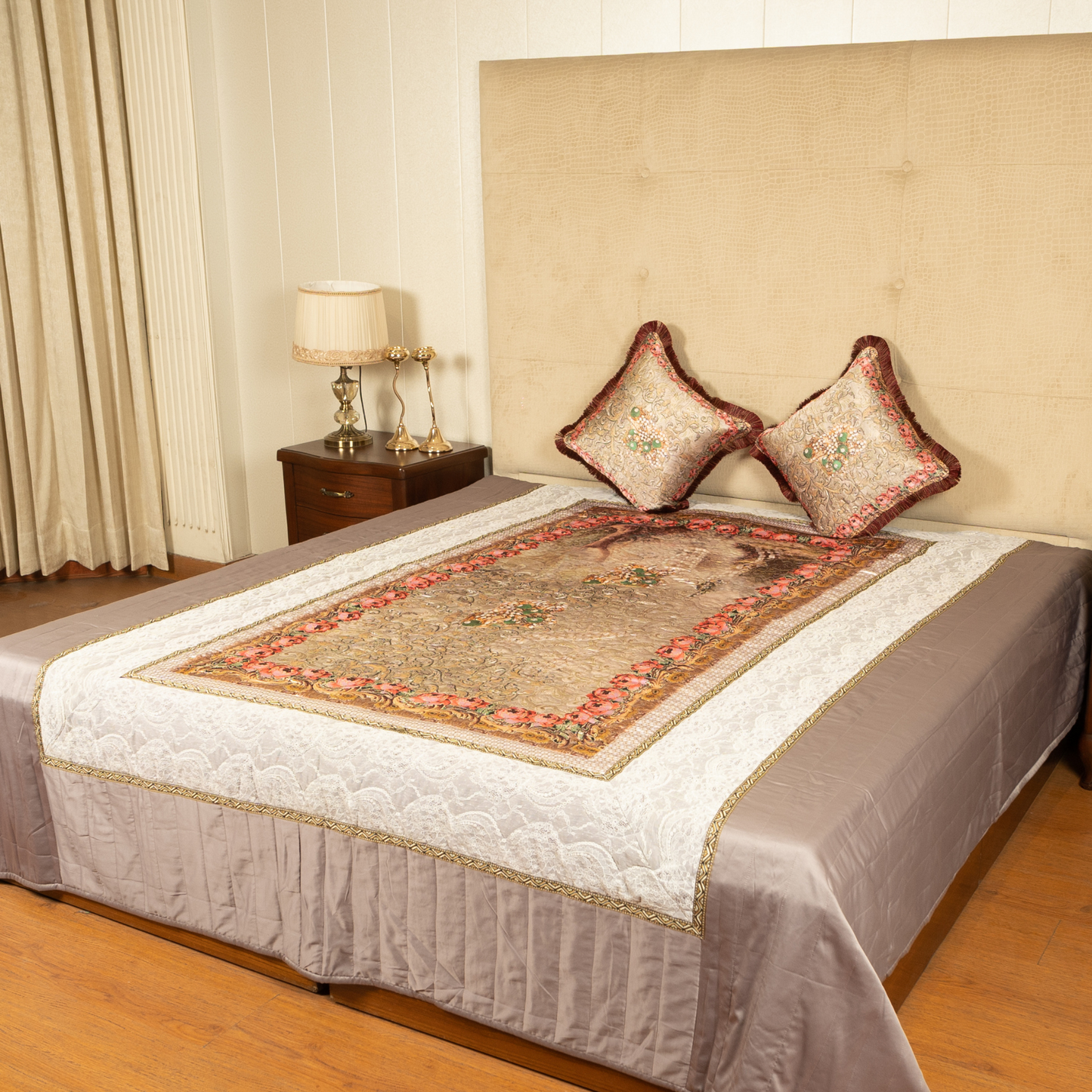 The LuxeLife Silk Bedcover