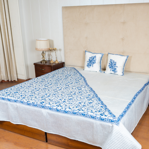 The LuxeLife Kashmiri Embroidered Bedcover