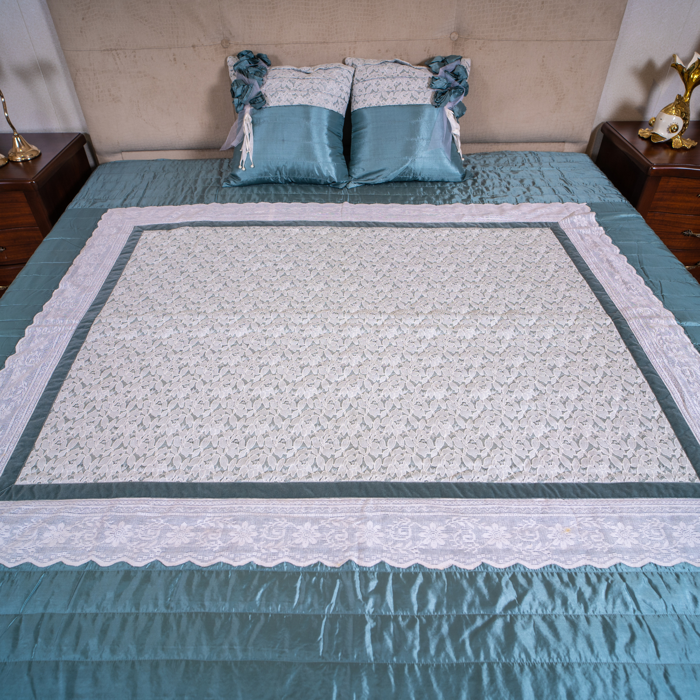 The LuxeLife Chantilly Lace Bedcover