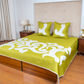 The LuxeLife Parrot Green Bedcover