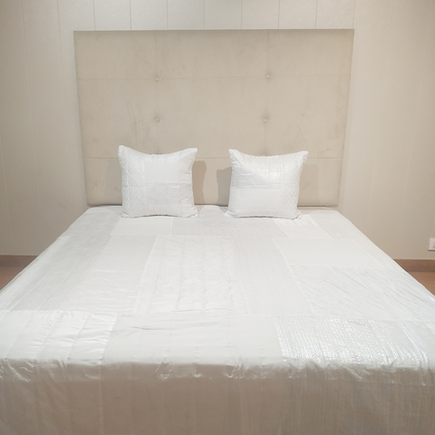 The LuxeLife Silk Solid Bedcover