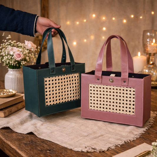 Blush Cane Luxe Carry Tote