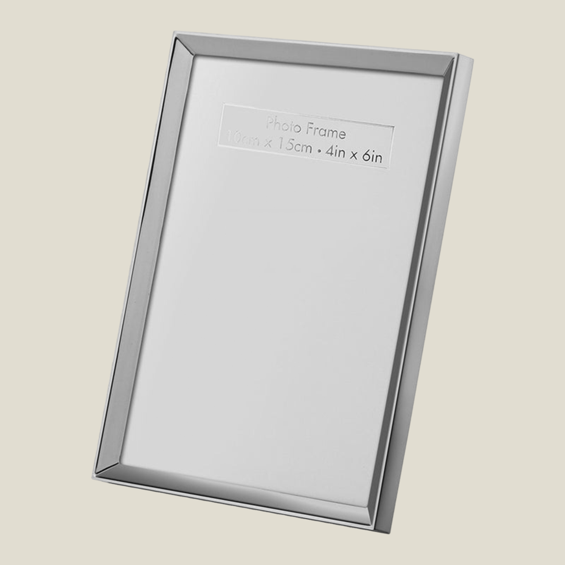 Edgy photoframe small - 4*6 - silver