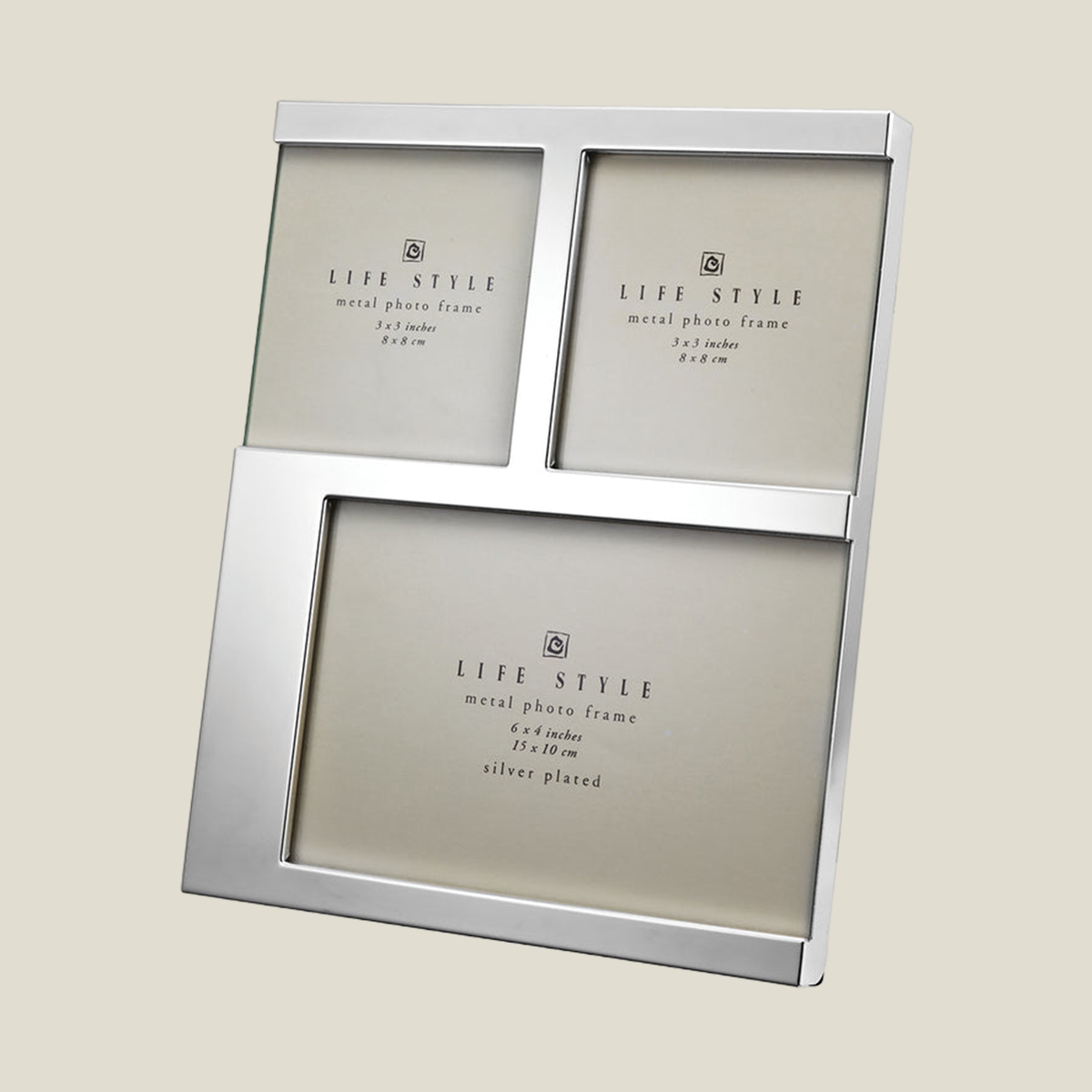 3-in-1 Photo Frame- Silver