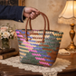 Heritage Bloom Handwoven Carry Basket