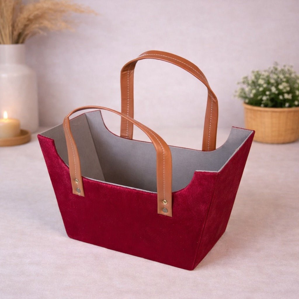 Ruby Royale Velvet Gift Basket