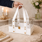 Ivory Crystal Luxe Carry Hamper