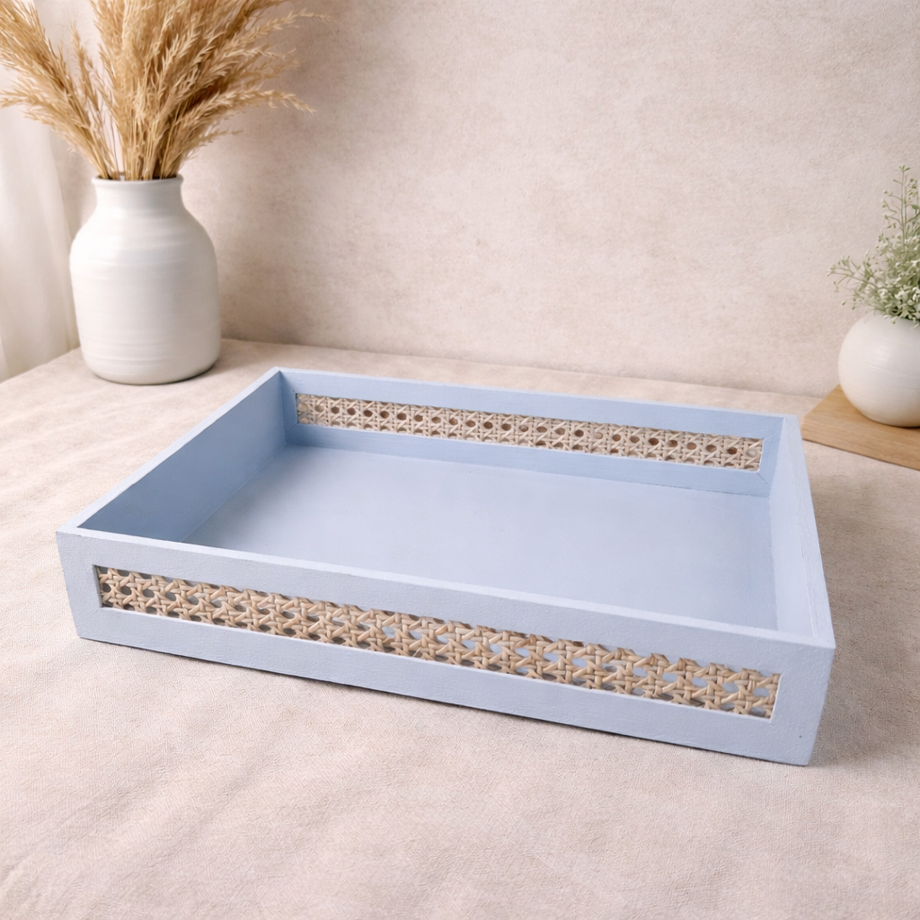 Azure Cane Heritage Hamper Tray Set