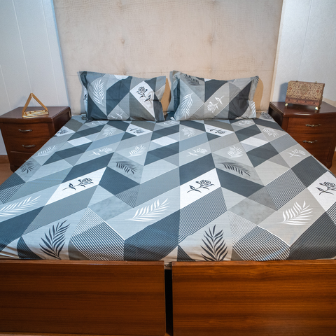 THE LUXELIFE COTTON PRINTED BEDSHEET
