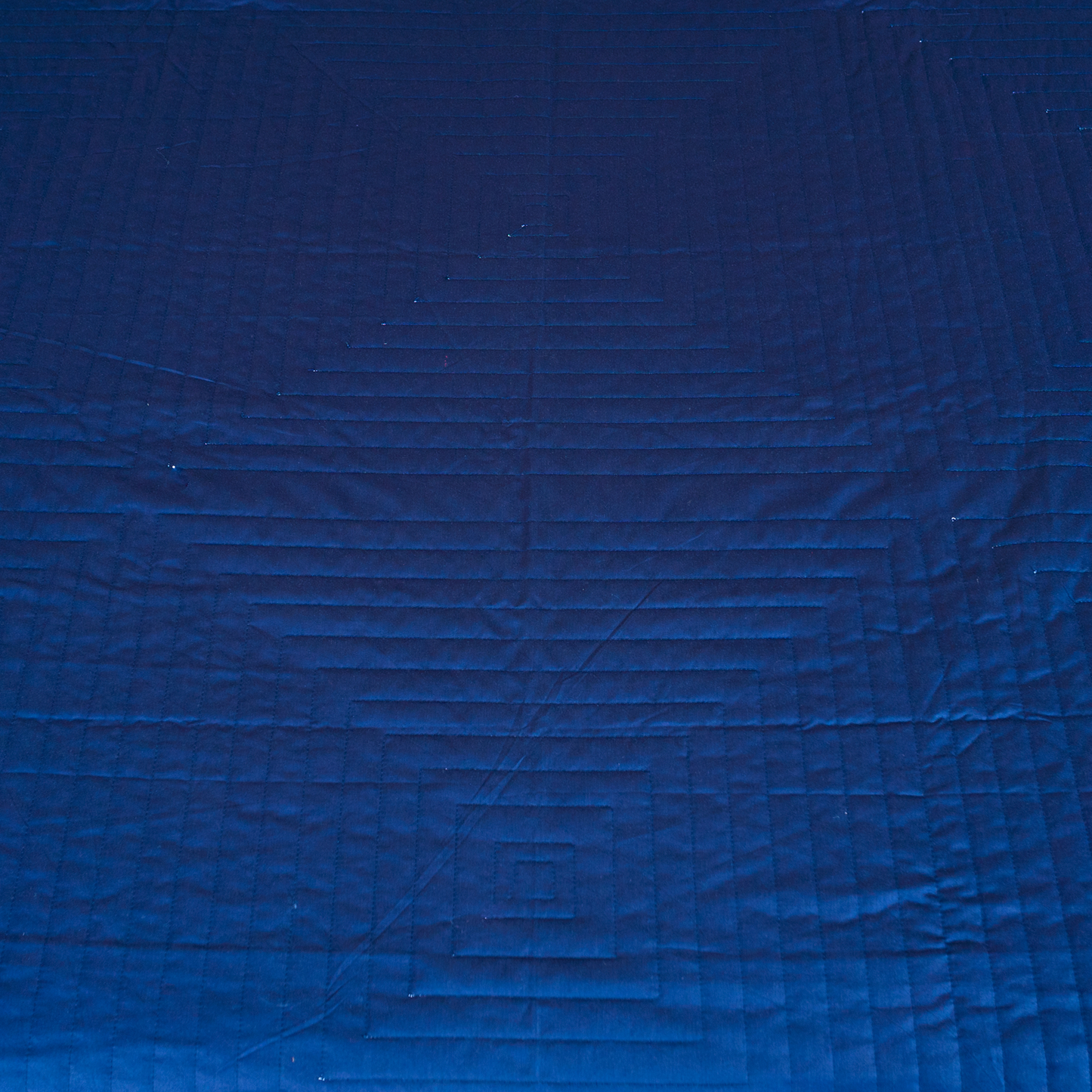 The LuxeLife Blue Solid Cotton Bedcover