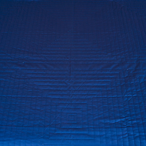 The LuxeLife Blue Solid Cotton Bedcover