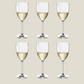 Poesia White Wine Glasses 450ml, Set of 6