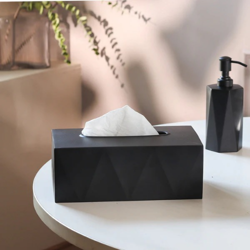 DUKE TISSUE BOX COVER - BLACK