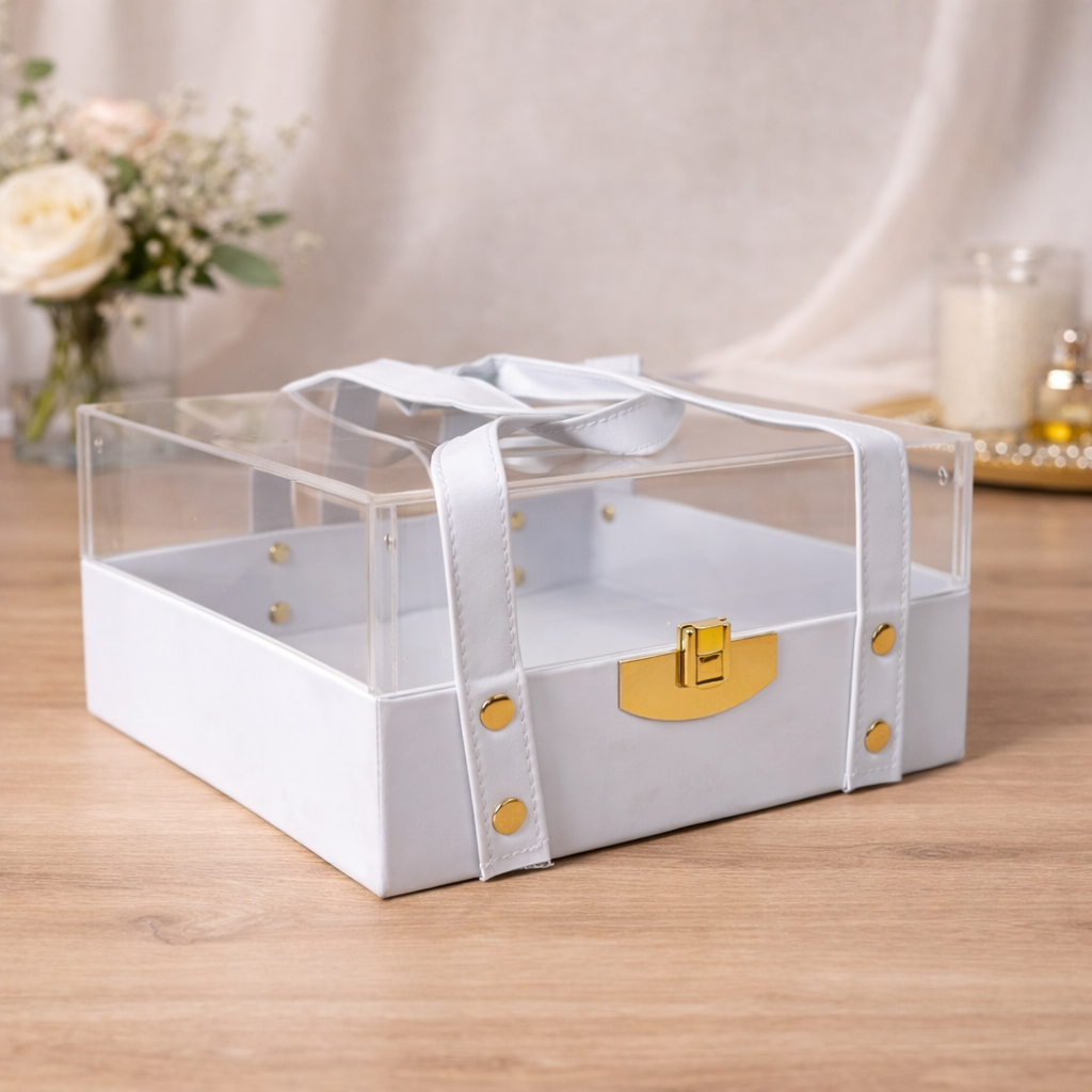 Opaline Clear Luxe Hamper Carry Case