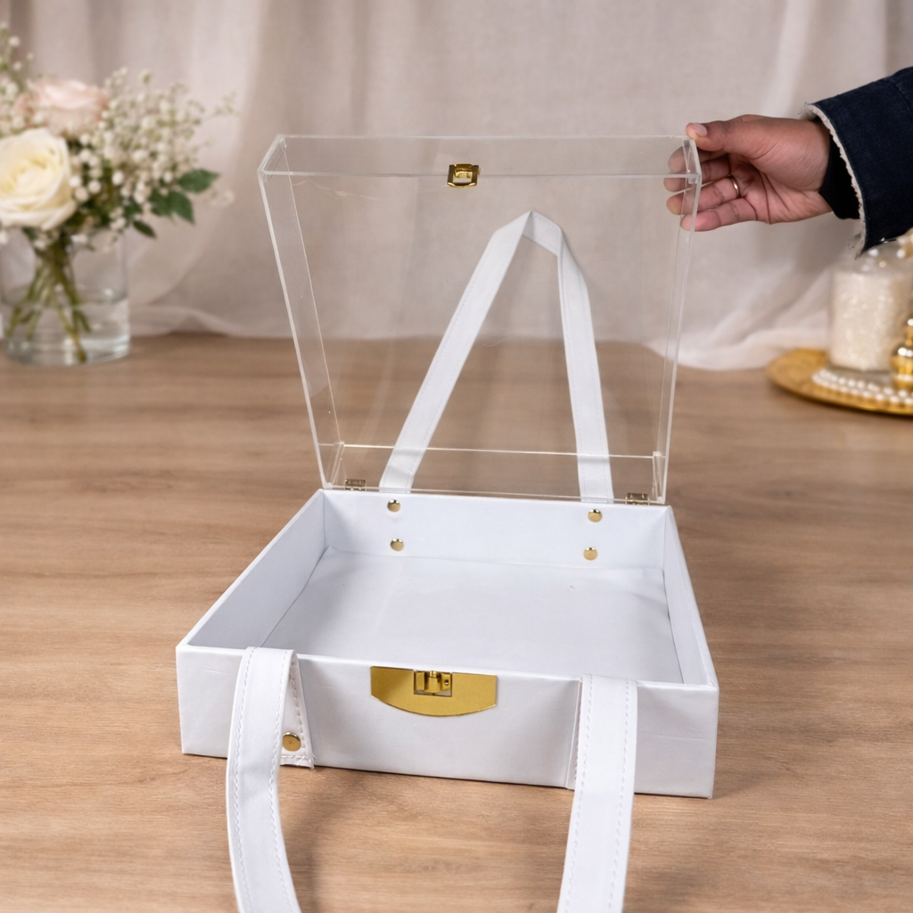 Opaline Clear Luxe Hamper Carry Case