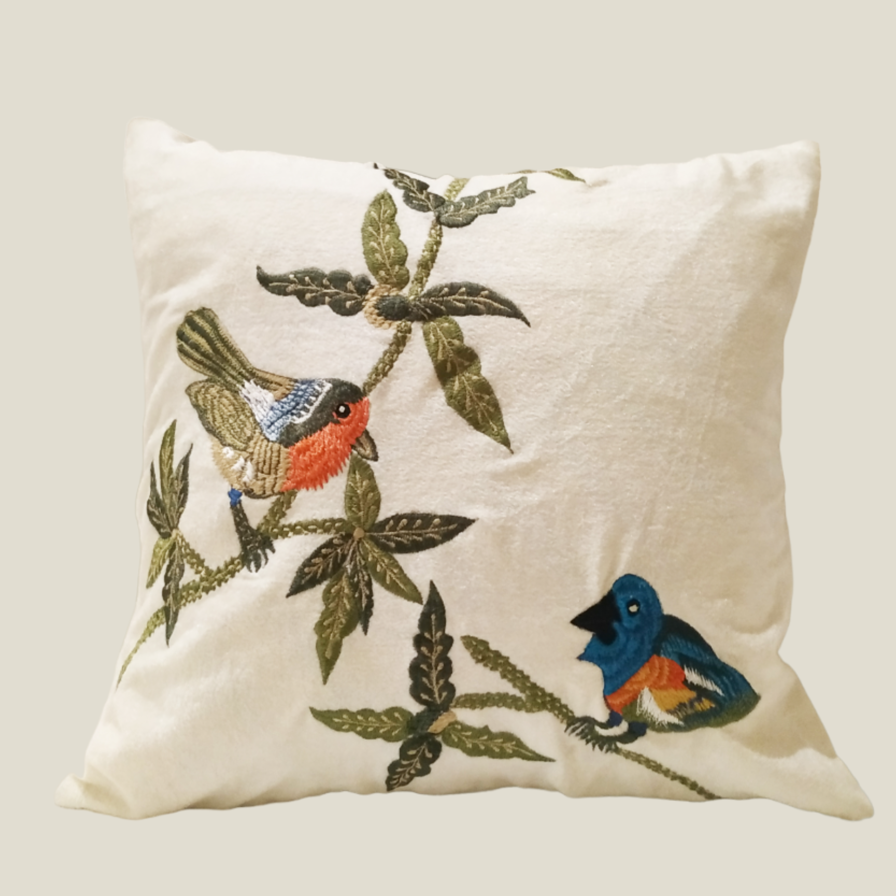 THE LUXELIFE FAUNA EMBROIDERED CUSHION COVER