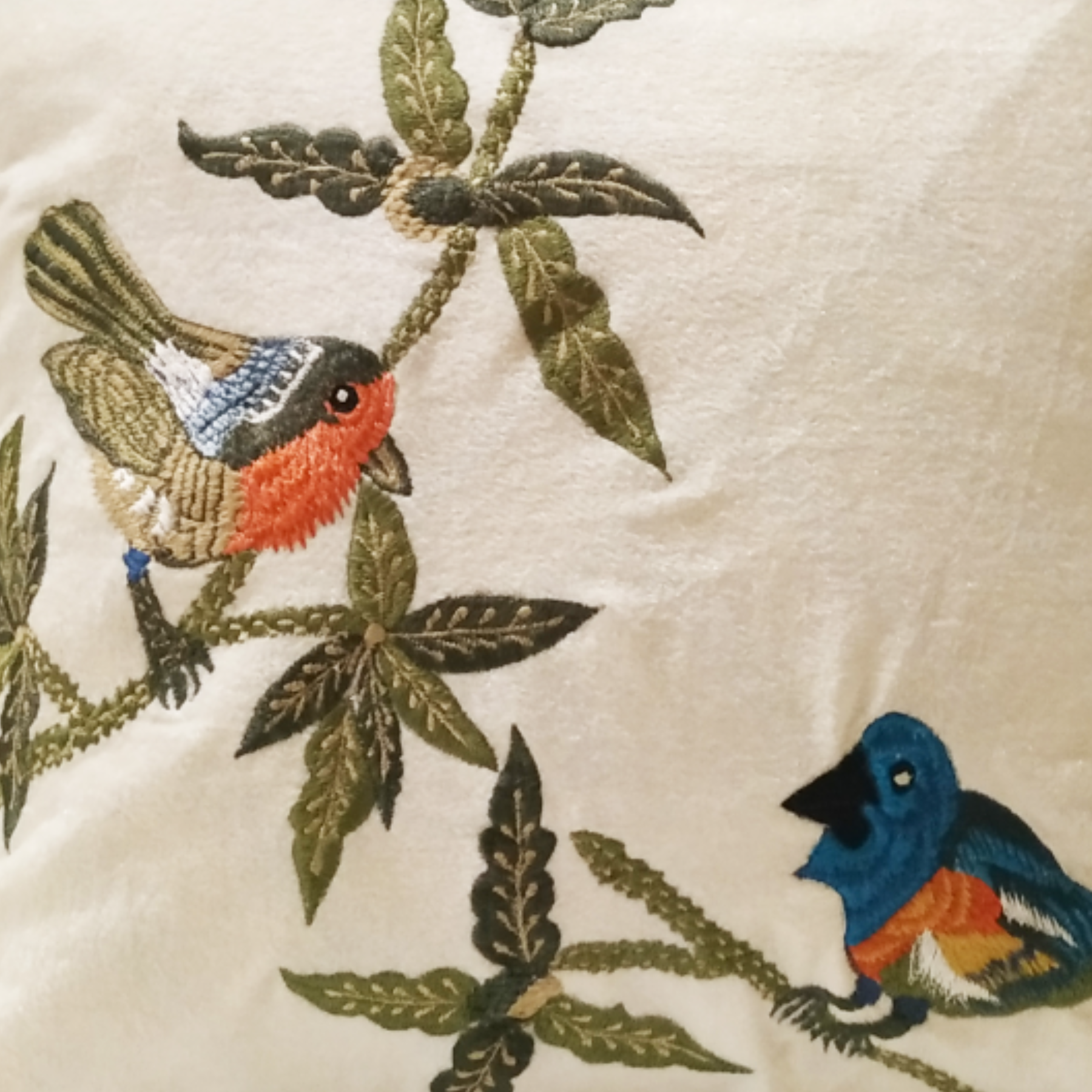 THE LUXELIFE FAUNA EMBROIDERED CUSHION COVER