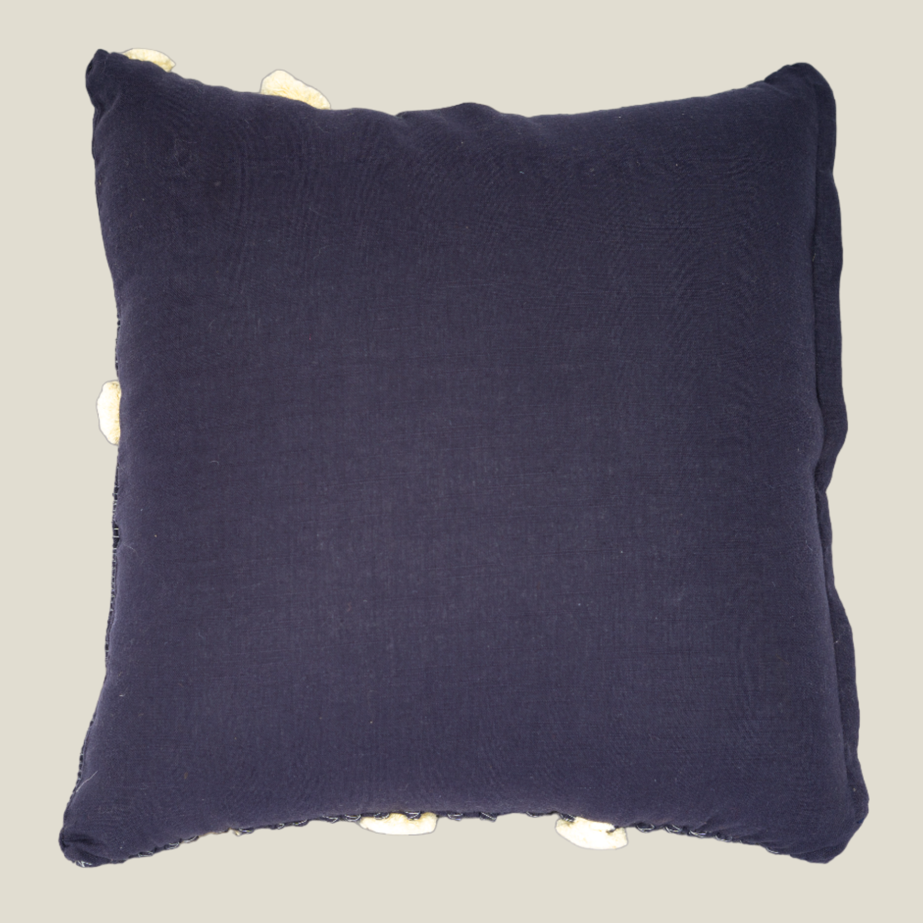 The LuxeLife Blue Cushion Covers with Pom Pom