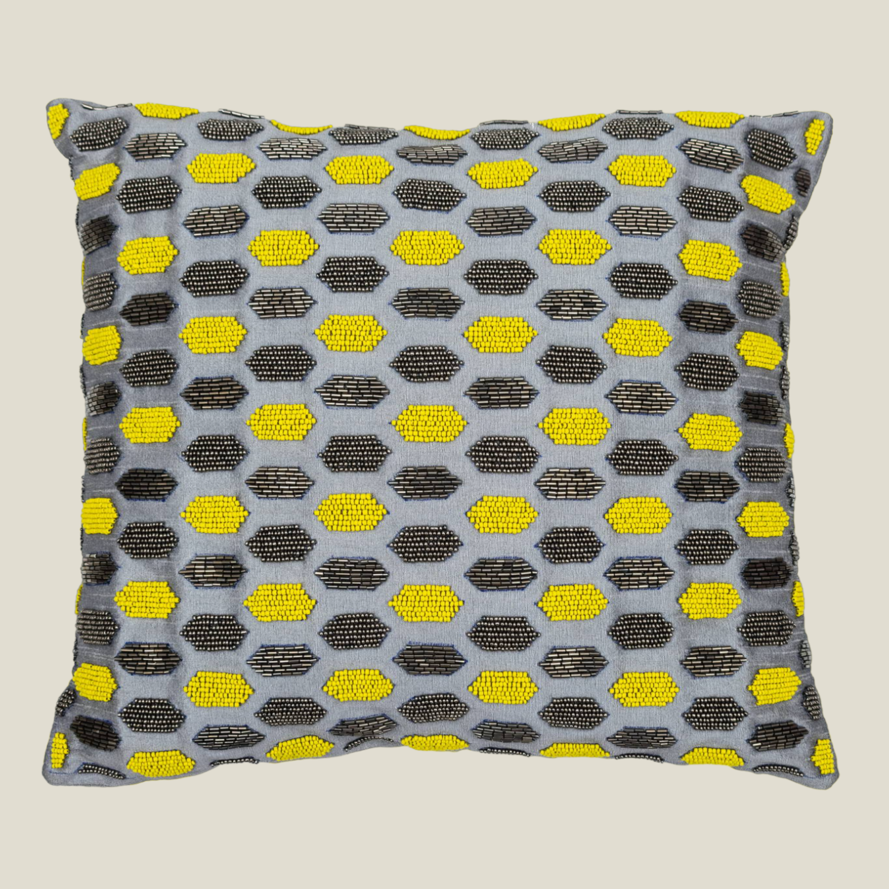 The Luxelife Handcrafted Grey Cushion Cover