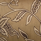 The Luxelife Dark Beige Dupion Floral Embroidered Cushion Cover