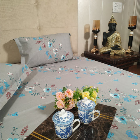 THE LUXELIFE COTTON PRINTED BEDSHEETS