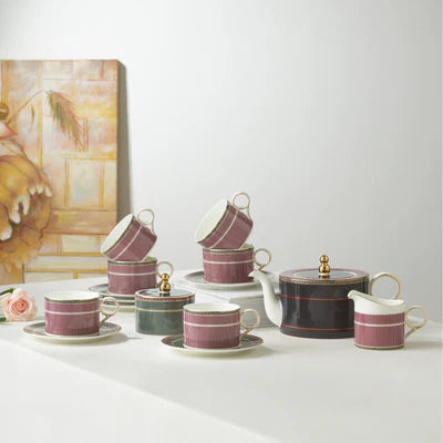 Regalia Stripes 15pcs Tea Set