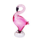 Crystal Curved Flamingo Figurine