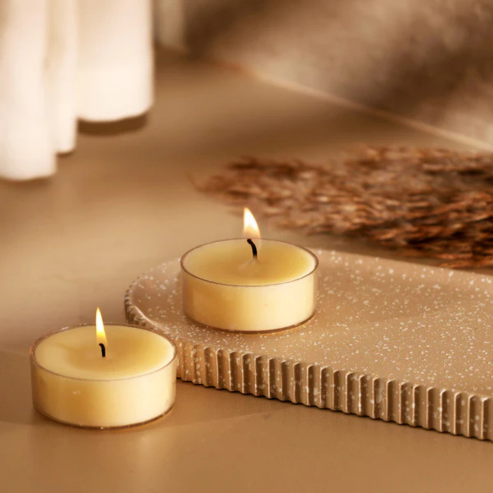 Fana Tealights Large, Set of 4 - Cream