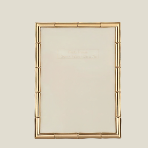 Bamboo Desgin Photoframe Gold