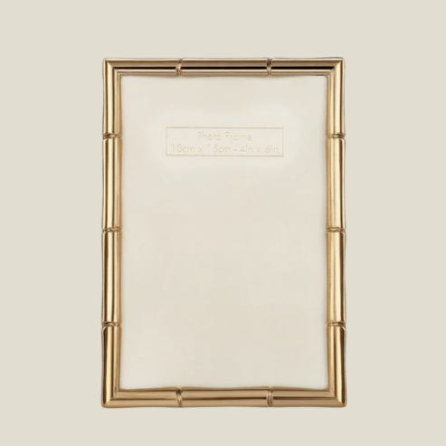 Bamboo Desgin Photoframe Gold