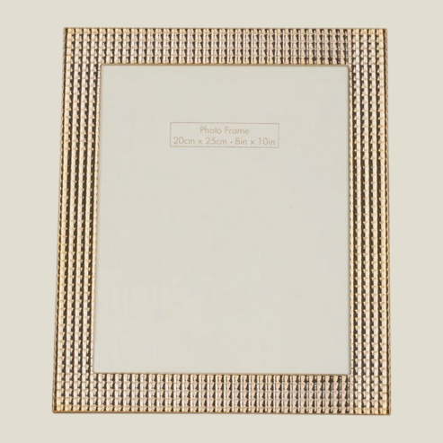 Geometric Design Photoframe Gold