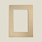 Geometric Design Photoframe Gold