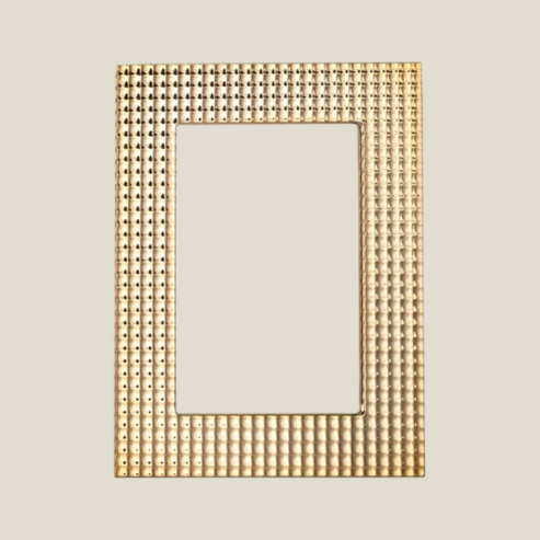 Geometric Design Photoframe Gold