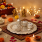Pastel Puja Thali (White)