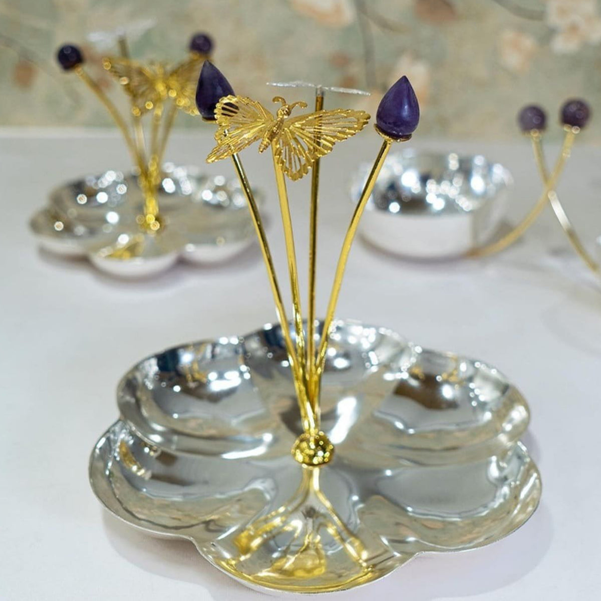 Butterfly Amethyst Platter