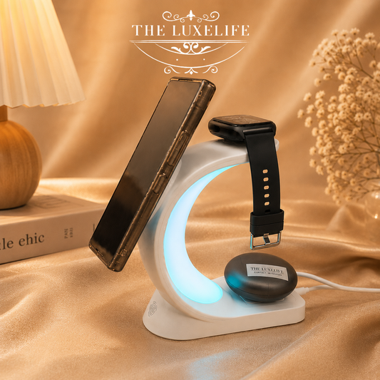 3-in-1 Charging Stand with LED Ambient Light