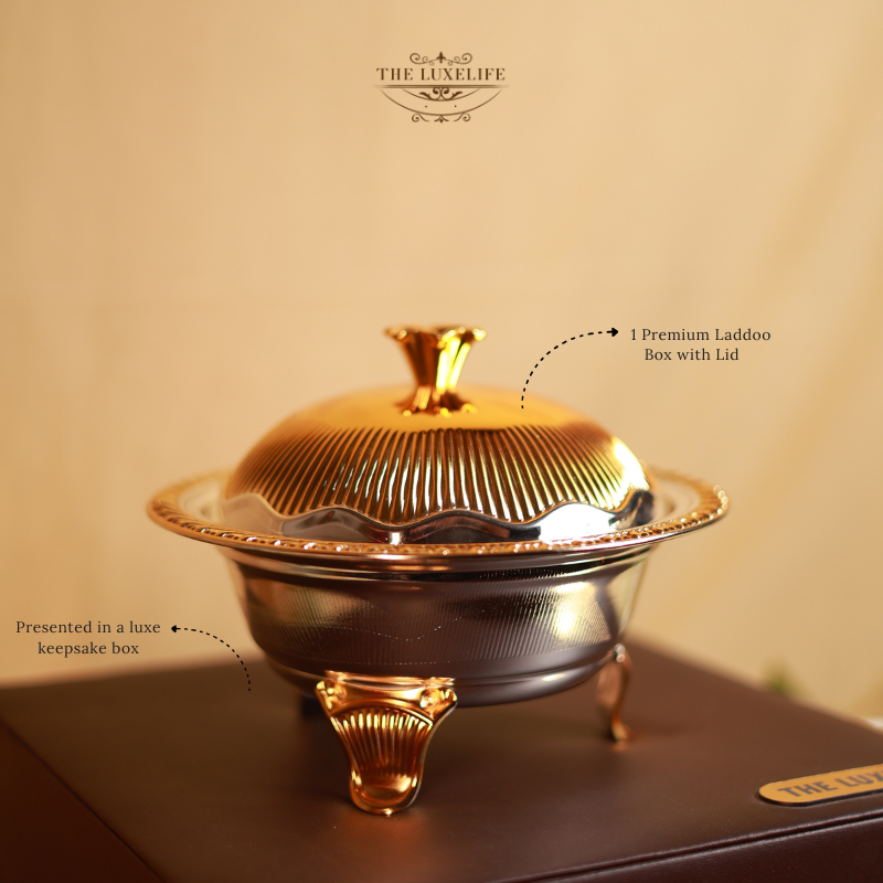 Golden Indulgence – Premium Laddoo Box
