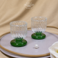 Emerald Ripple Cups