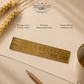Gold finish scale ( 6 inch )