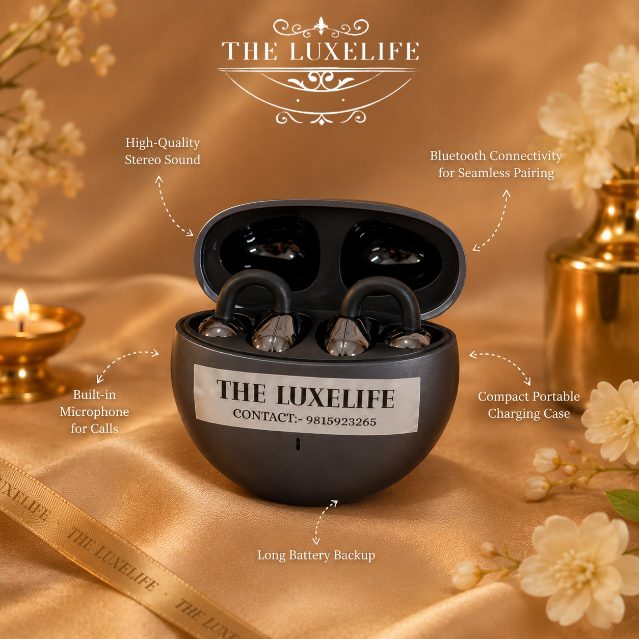 Premium Bluetooth TWS Earbuds with Charging Case