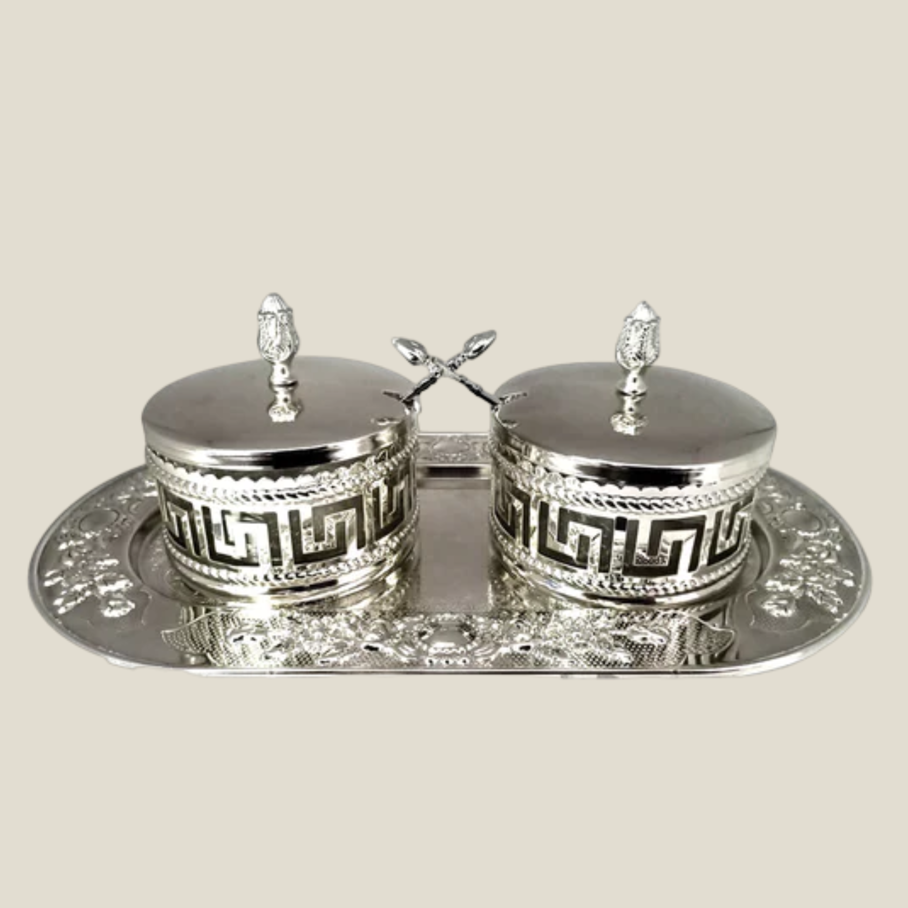 Tray With Two Sugar Pots