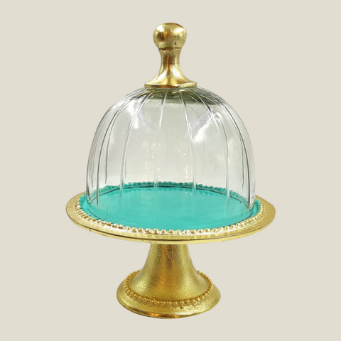 Cake Stand With Glass Dome