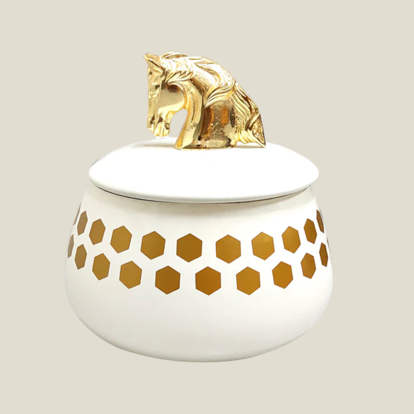 Horse Knob Handi With Hexagon Design (Small)