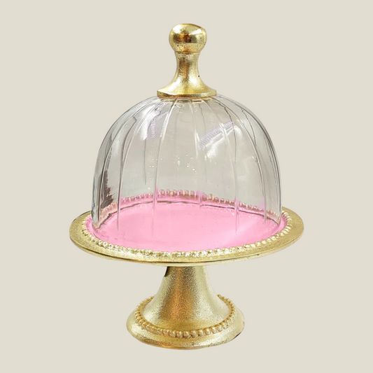 Cake Stand With Glass Dome