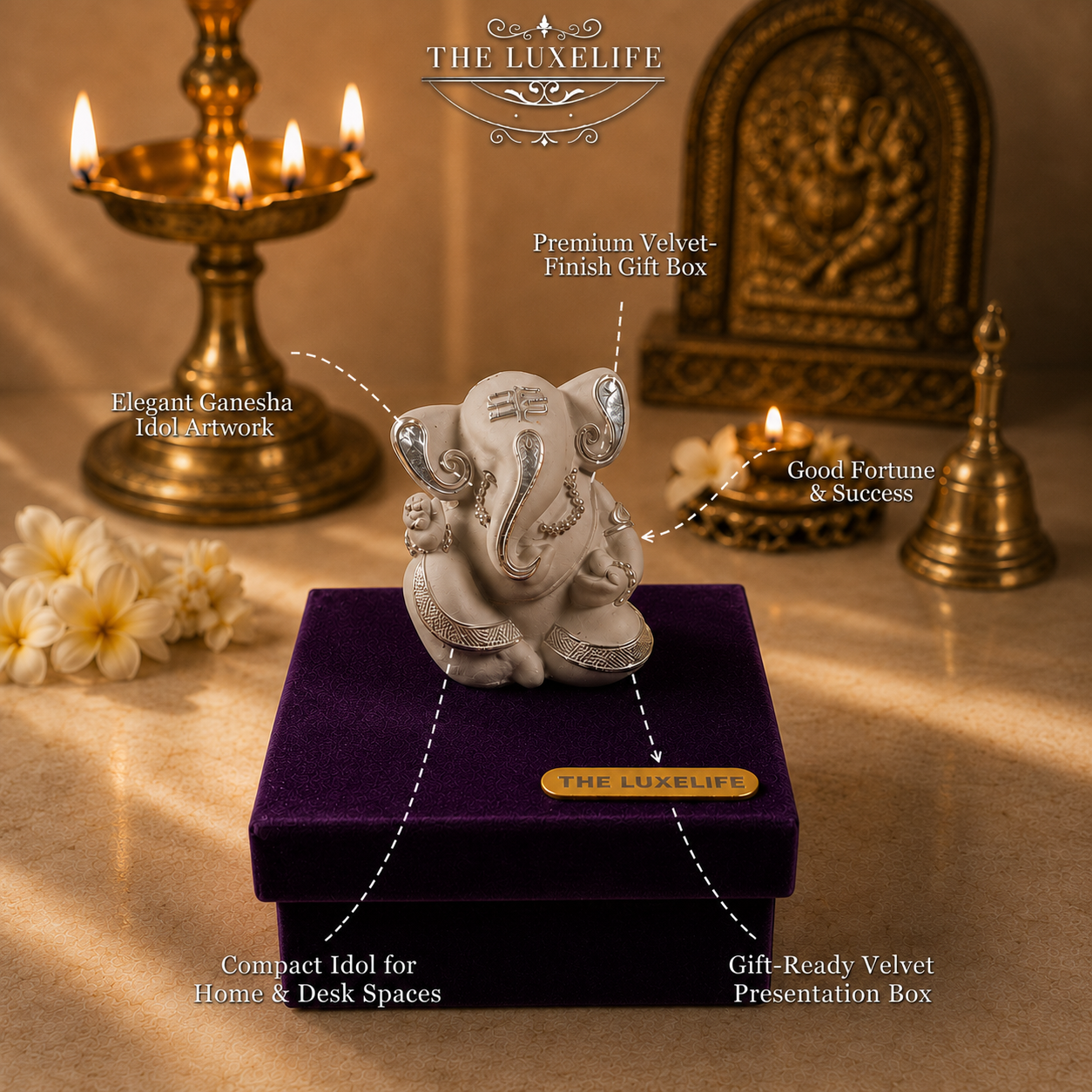 Divine Ganesha Idol Gift Box