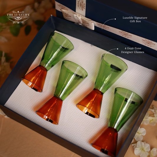 Elegant Dual-Tone Glassware Gift Set
